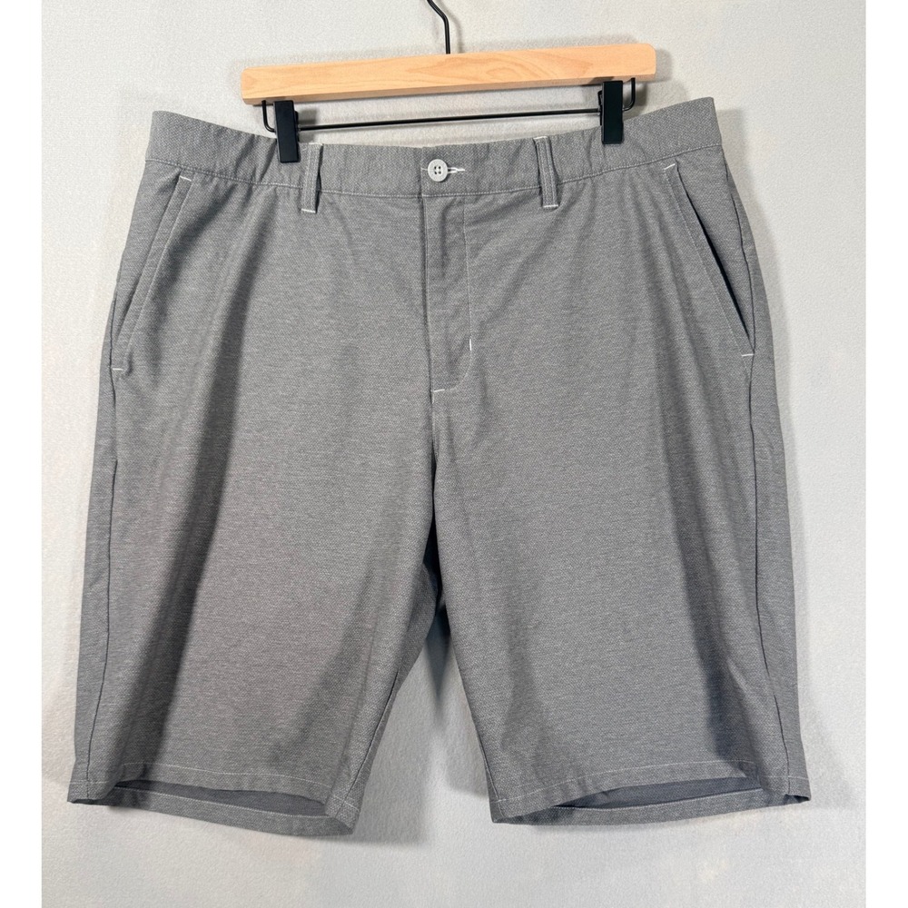 Adidas Ultimate365 Mens Grey Heathered Golf Shorts Performance Stretch Size 40‎